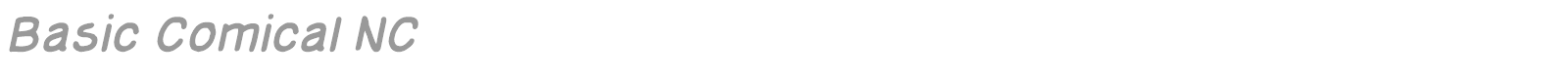 Basic Comical font preview